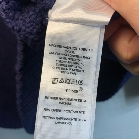 NWT Lauren Ralph Lauren Plus Size Aran-Knit Boatneck Sweater in Navy, size 3X - Picture 8 of 10